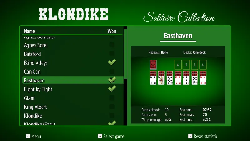 Klondike là một loại game bài trí tuệ hấp dẫn