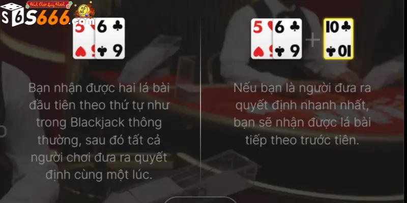 Luật chơi Blackjack tốc độ sảnh EVO casino